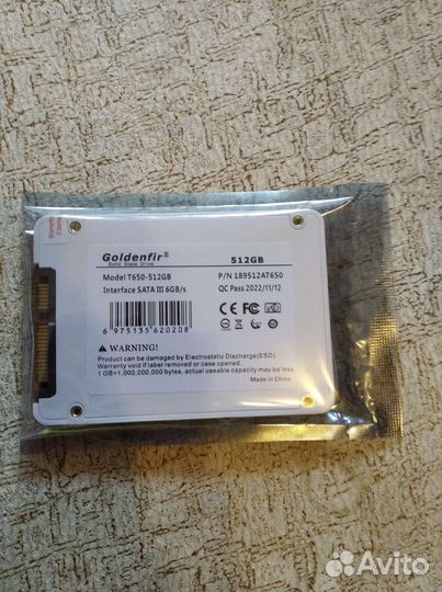 SSD 512гб новый