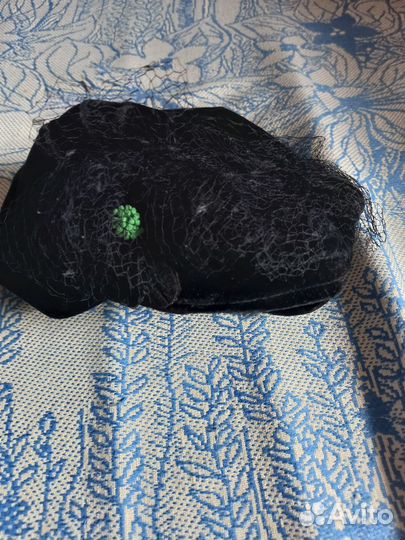 Шляпка с вуалью винтаж