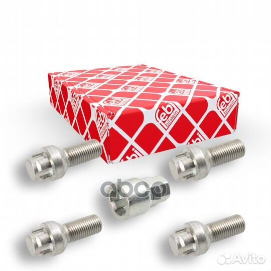 Болт колесный (4 болта + секретка) 27056 Febi