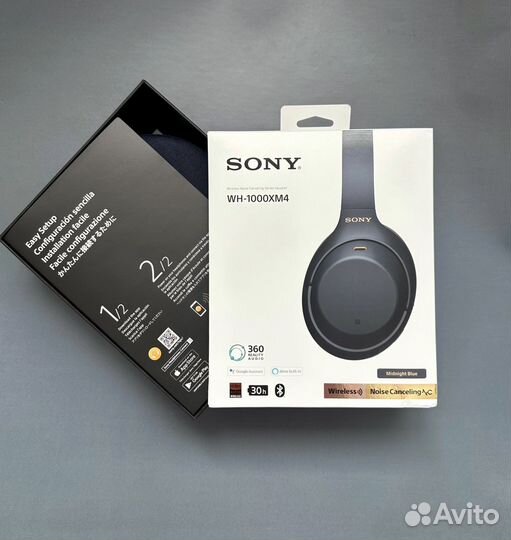 Беспроводные наушники Sony WH-1000XM4 (Синий)