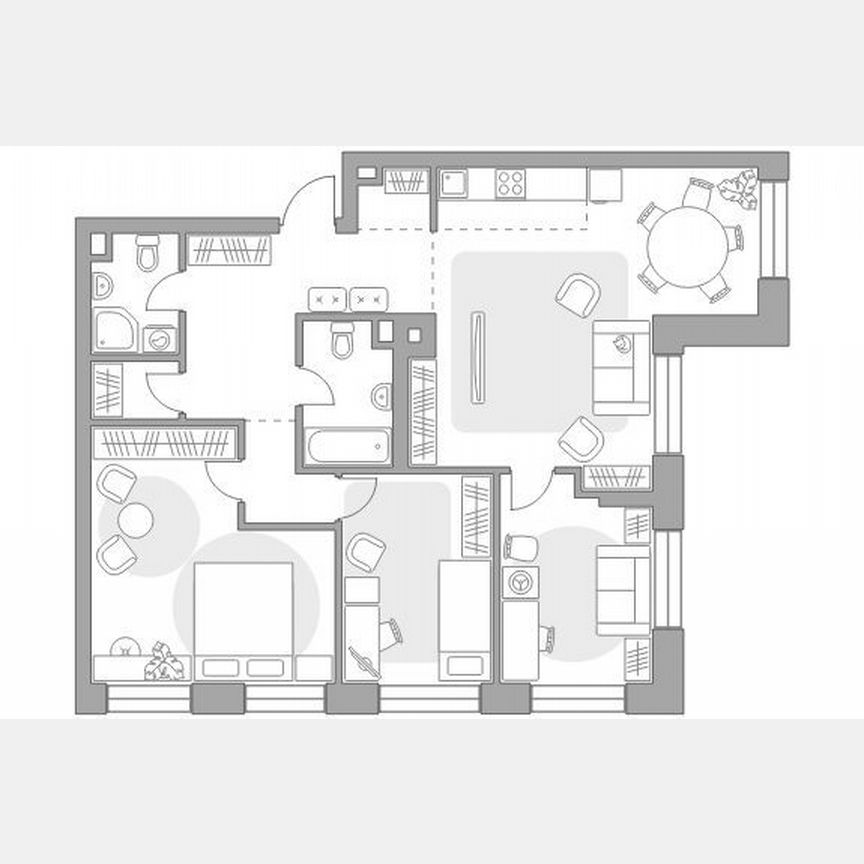 3-к. квартира, 103,9 м², 25/28 эт.