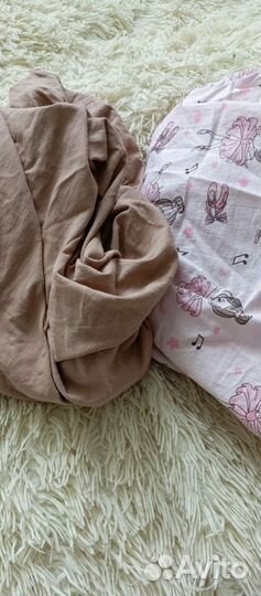 Простынь на резинке на детскую кроватку 120*60