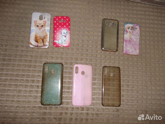 Чехлы на тел. Samsung Galaxy J7 2 шт. и А30 3 шт