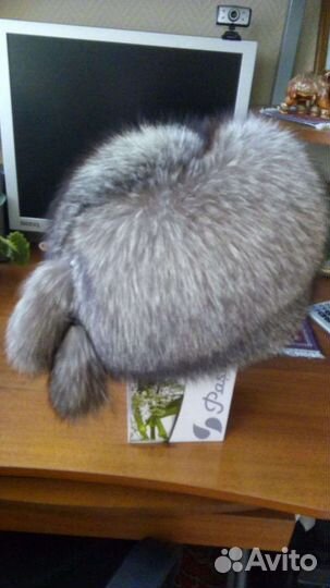 Шапка из чернобурки женская