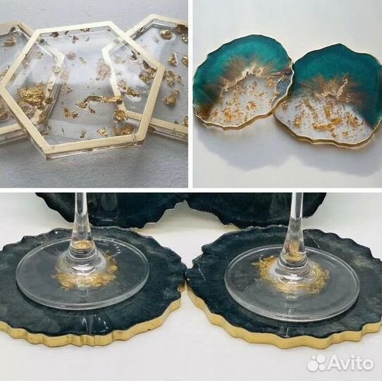 Хлопья для золочения Поталь золотая для ногтей