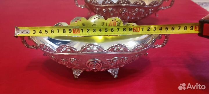 Конфетница металлическая