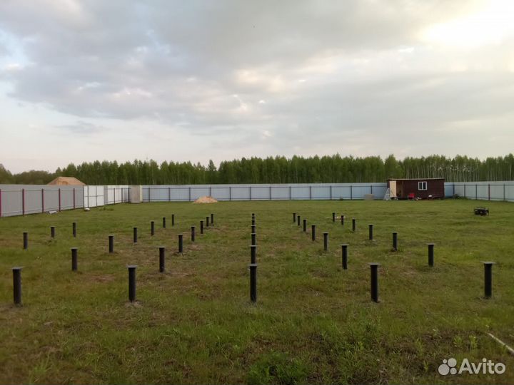 Винтовые сваи/Установка винтовых свай