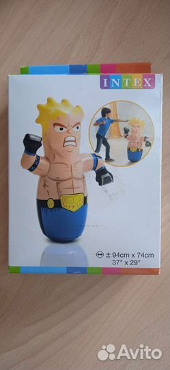 Неваляшка-боксер надувная игрушка