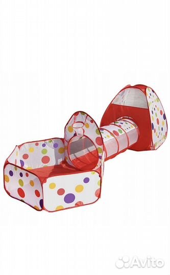 Детская игровая палатка с тоннелем и манежем