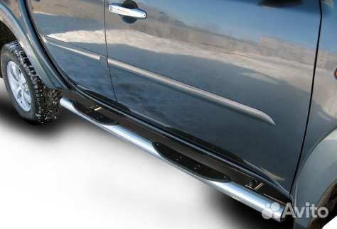 Защита порогов Mitsubishi L-200 triton