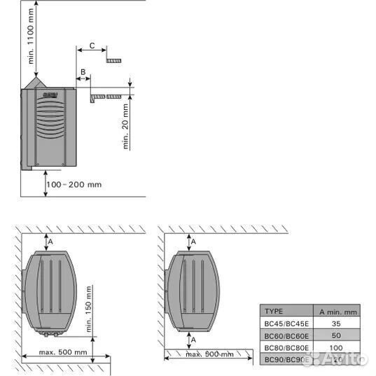 Печь Для Бани Harvia Vega BC45 Steel (настенная)