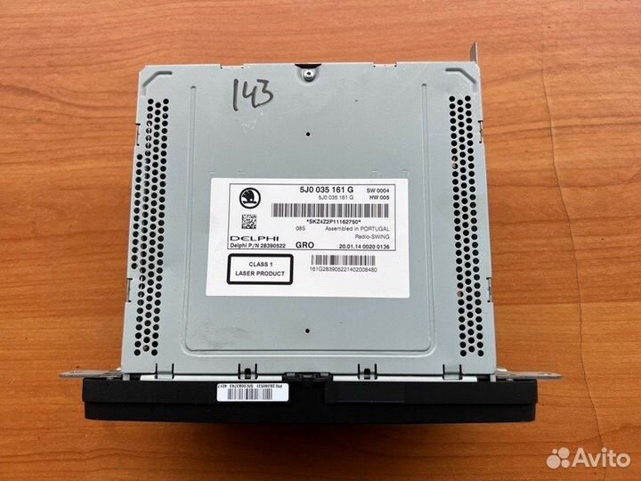 Магнитола Skoda Fabia сgpb 2014