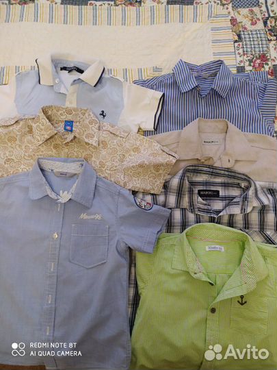 Рубашки 5-6 лет одежда для садика