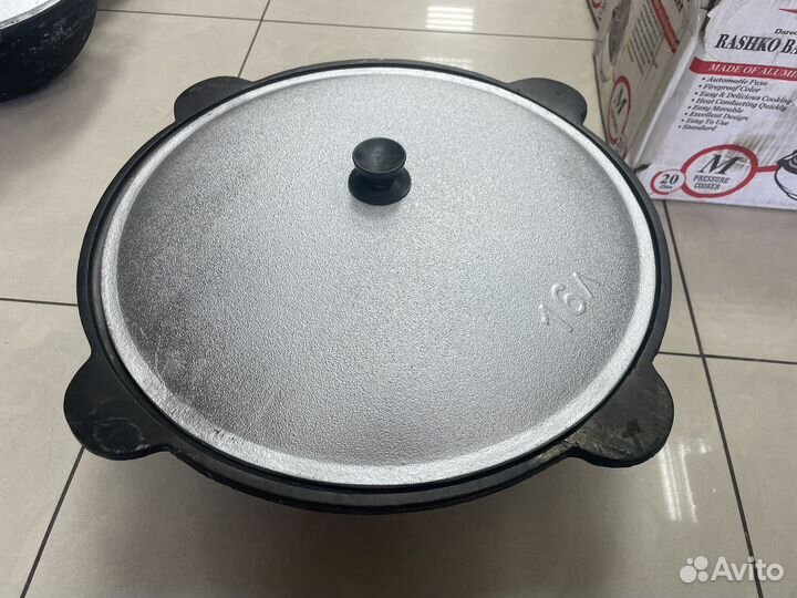 Казан чугунный 16 литров