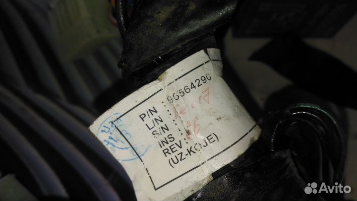 Проводка под торпедо Daewoo Matiz