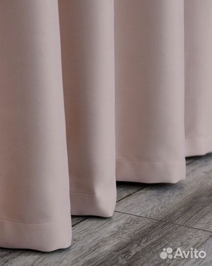 Шторы блэкаут амадео светло-розовый новые пошив