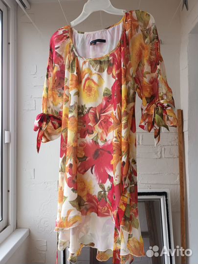 Блуза / туника женская из натурального шелка