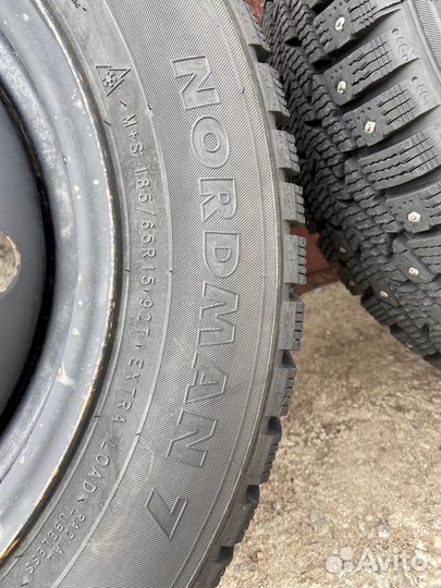 R15 Nokian Tyres Nordman 7 185/65, PCD 4x100 DIA 54.1