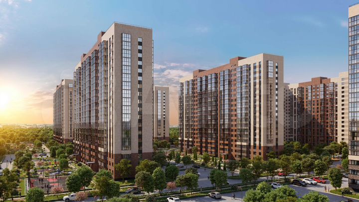 2-к. квартира, 53,9 м², 13/18 эт.