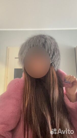 Шапка из песца женская