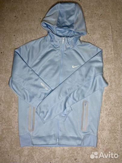 Зип худи nike tech fleece nocta синяя