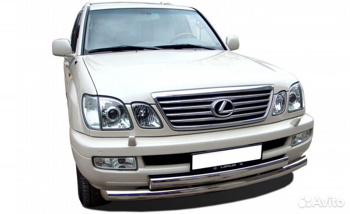 Защита бампера 76/60 мм Toyota Land Cruiser 100