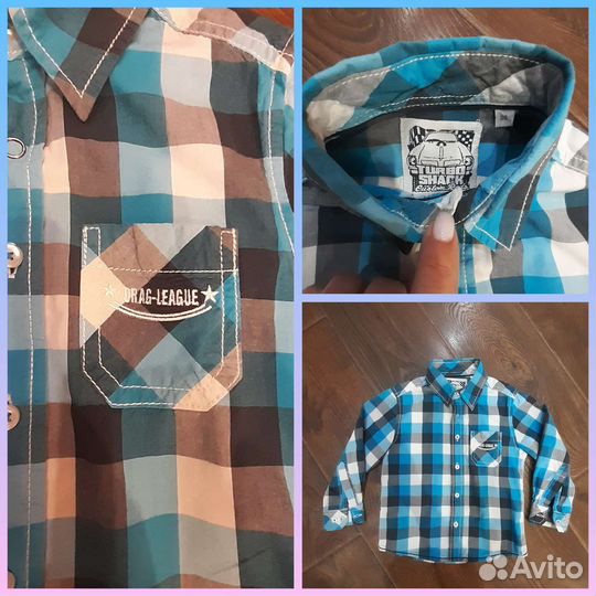 Рубашка на мальчика 98