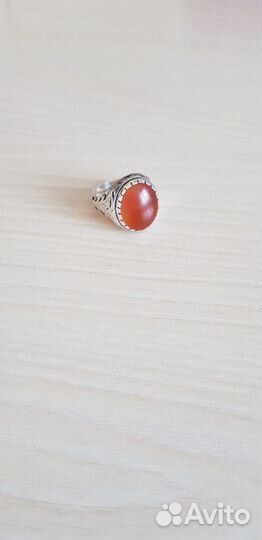 Серебряное кольцо ручной работы
