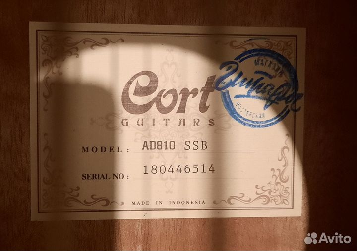 Гитара Cort ad810 ssb
