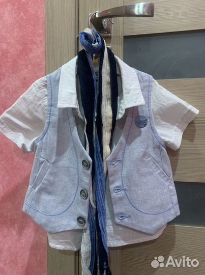 Рубашка 2-3 года, жилетка в подарок