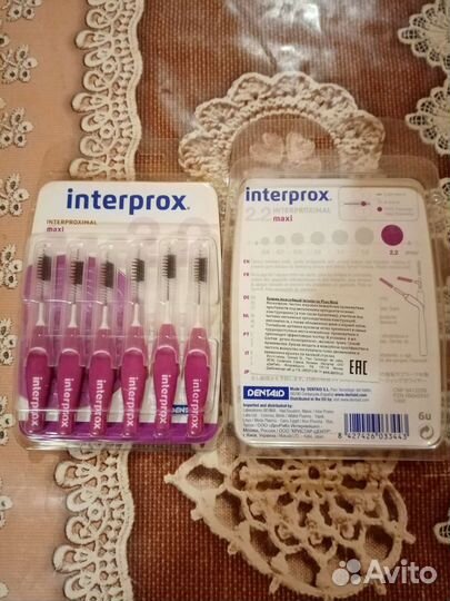 Interprox для чистки зубных протезов брекетов