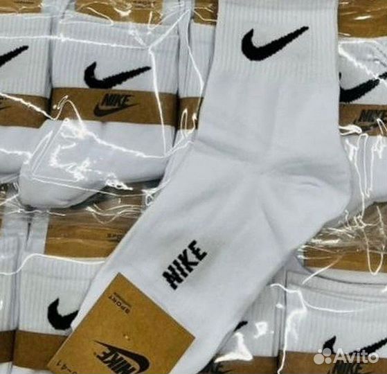 Носки Nike высокие белые