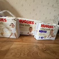 Подгузники и трусики huggies ellite soft ночные