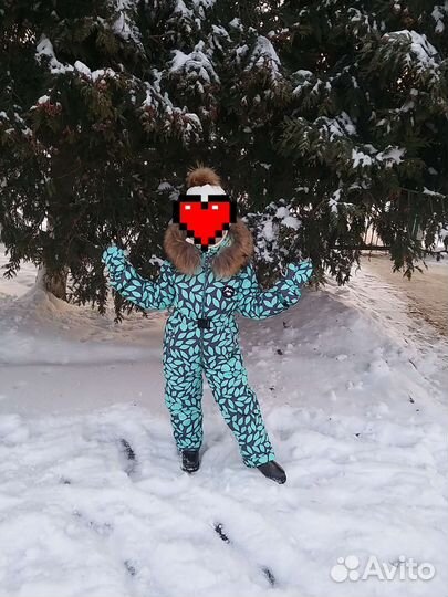 Зимний комбинезон для девочки 116