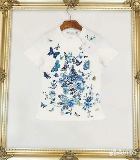 Футболка Christian Dior с бабочками