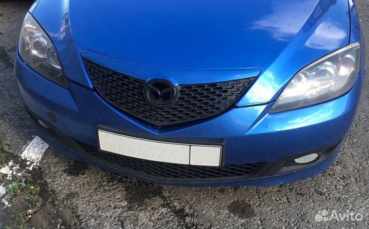 Решетка на капот мазда 3бк хетч