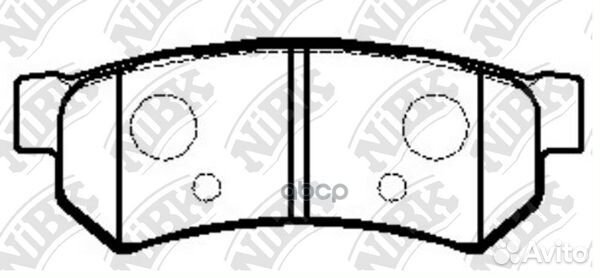 Колодки тормозные дисковые зад PN0442 NiBK