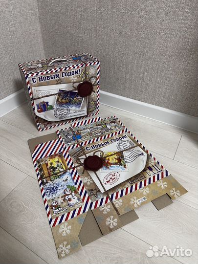 Коробка для новогоднего подарка