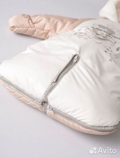 Комбинезон трансформер на овчине для малыша