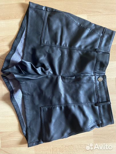 Шорты из эко кожи oodji 46 размер