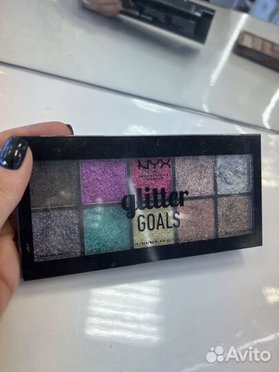 Тени для век глиттер для глаз блестки nyx