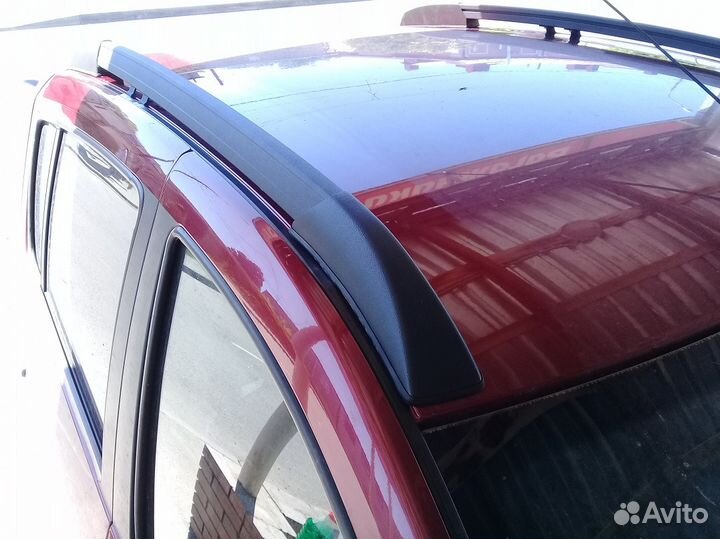 Рейлинги на крышу Рено Сандеро 2010-2014, черные