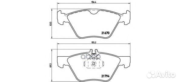 Колодки тормозные дисковые передн, chrysler: CR