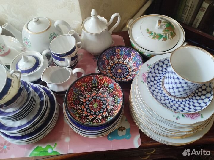 Посуда фарфор СССР и новая