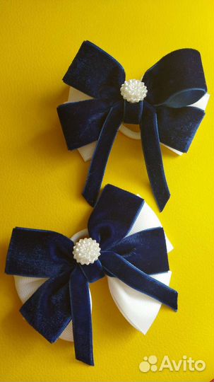 Школьные бантики ручной работы