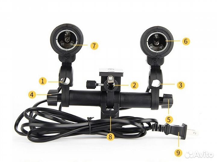 Патрон Falcon Eyes LH2-27SU для двух ламп-вспышек