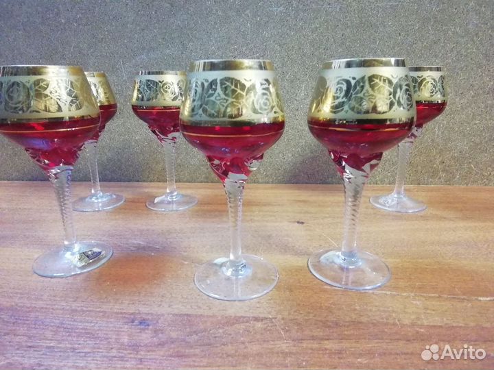 Рюмки на ножке Богемия