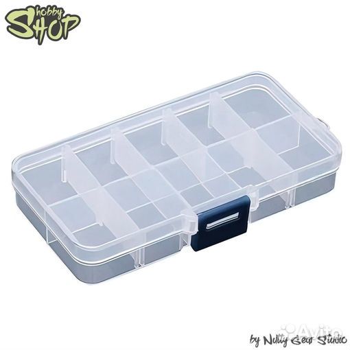 Пластиковый прозрачный органайзер с 10 отделениями