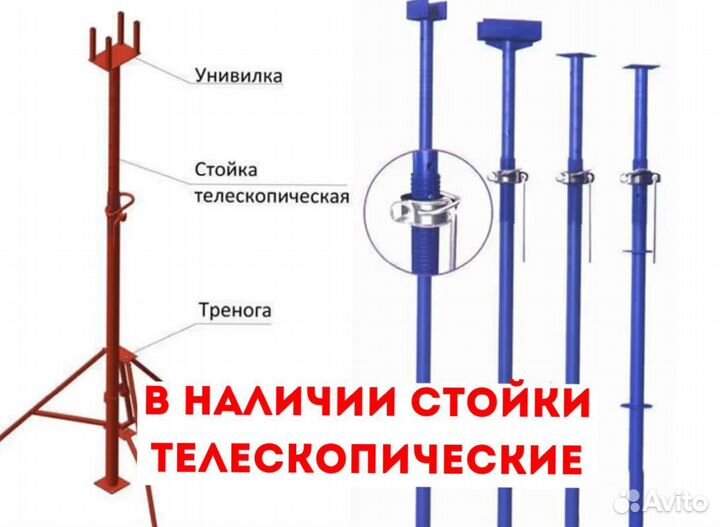 Стойка телескопическая для опалубки