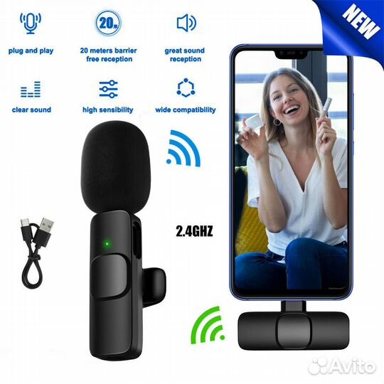 Микрофон петличный boya WM-4 Type-C